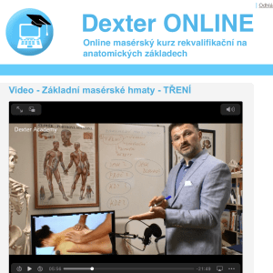 Online masérský kurz Dexter - video