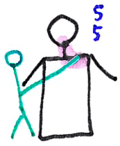 Masáž zad – kresba 7