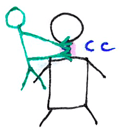 Masáž zad – kresba 10